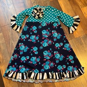 Custom made girls swing dress sz 6